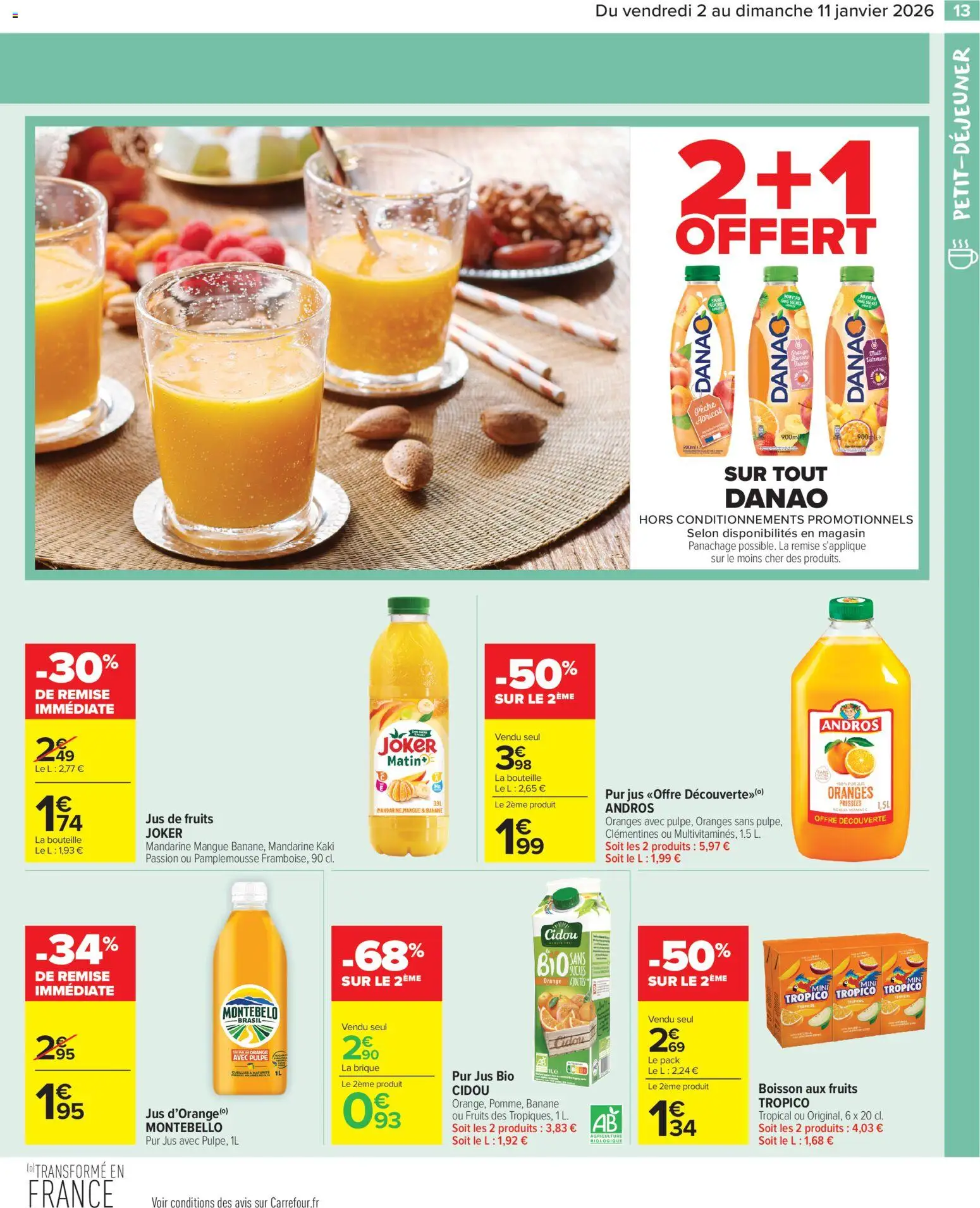 {H1} | Page: 15 | Produits: Mangue, Orange, Jus, Oranges
