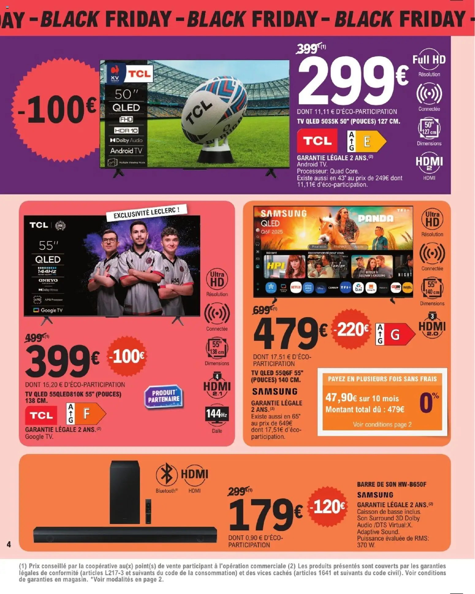 {H1} | Page: 4 | Produits: Audio, Barre de son