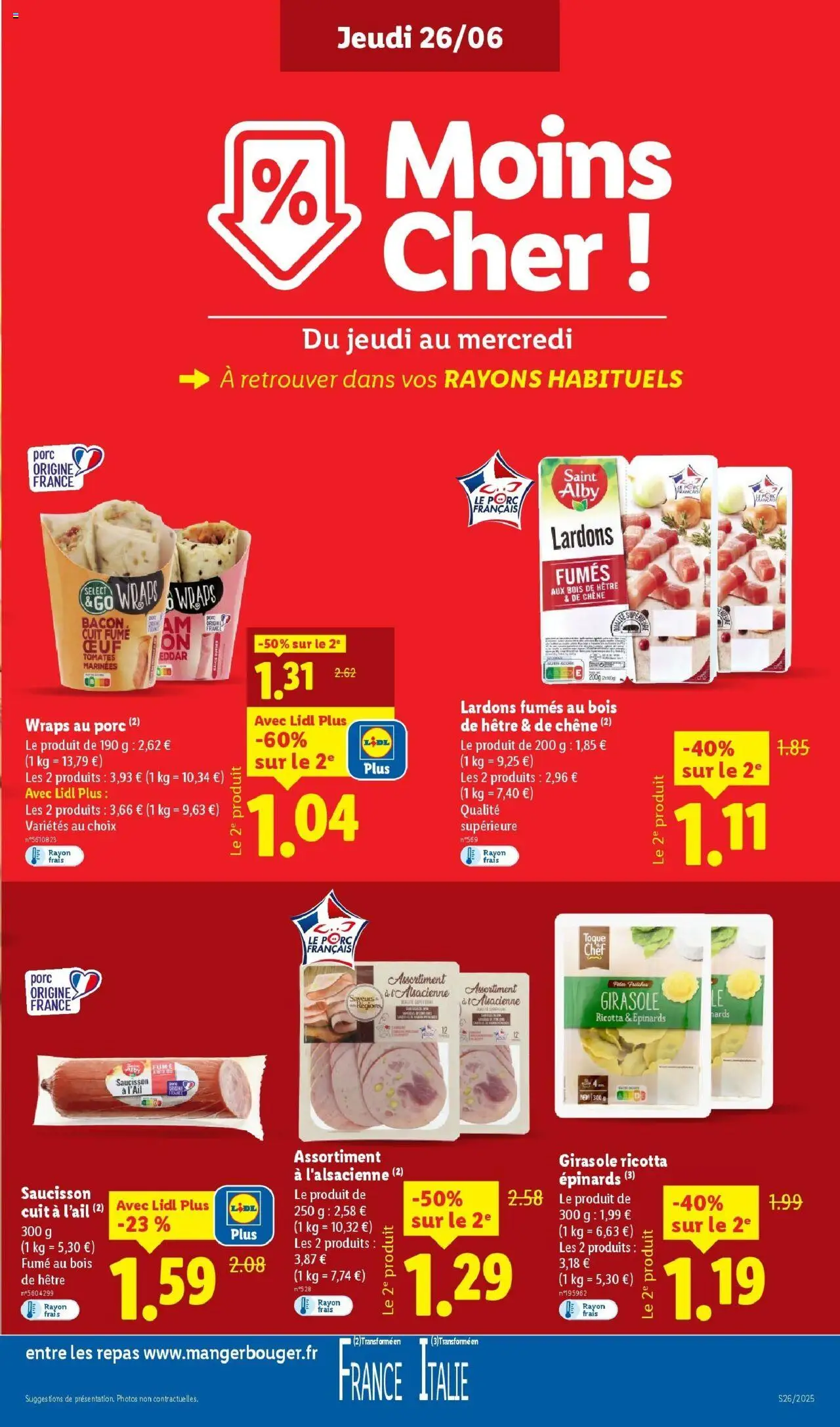  | Page: 9 | Produits: Saucisson, Lardons, Porc, Ricotta