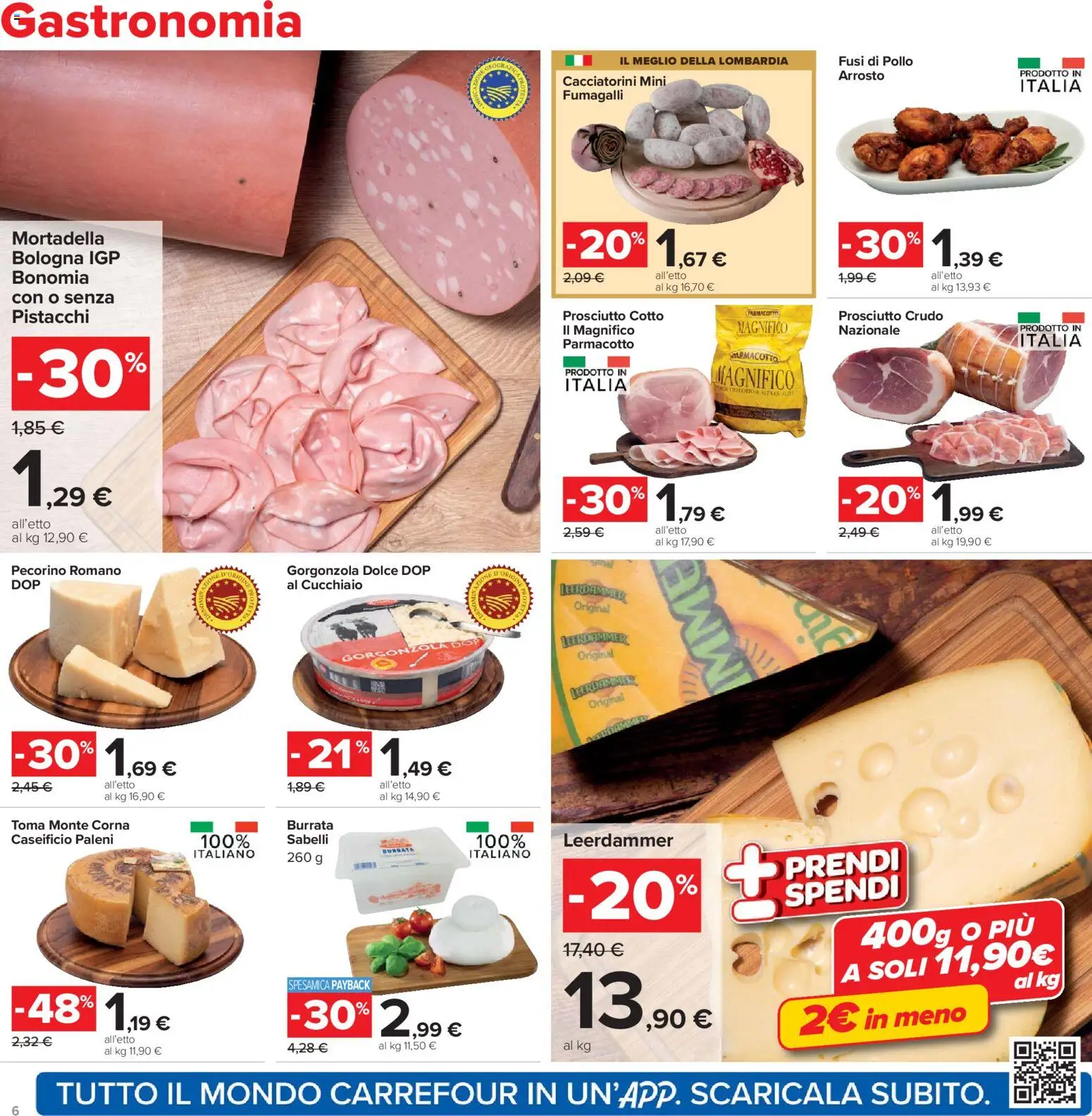 Volantino Carrefour del 21.04.2026 | Pagina: 6 | Prodotti: Arrosto, Pollo, Pecorino Romano, Pecorino