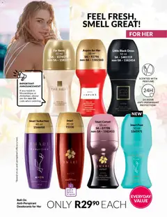 Avon specials catalogue – valid from 01.11.2025 | Page: 57 | Products: Dress, Perfume, Deodorant, Antiperspirant