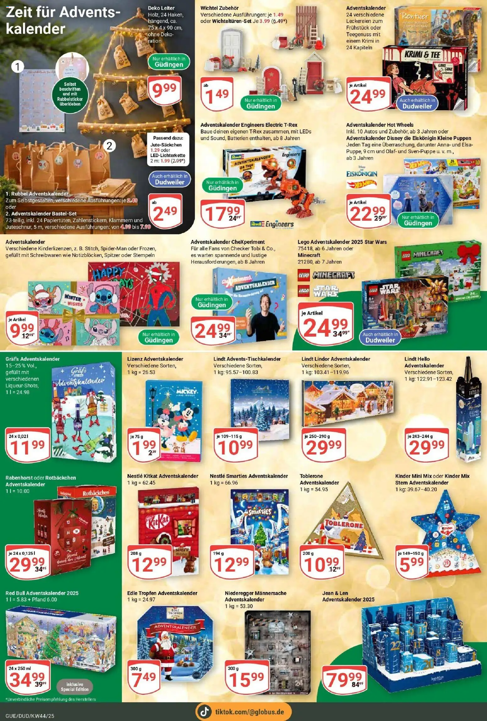 Globus prospekt Saarbrücken-Dudweiler	 – gültig ab 26.10.2025 | Seite: 24 | Produkte: Red bull, Batterien, Smarties, Tee