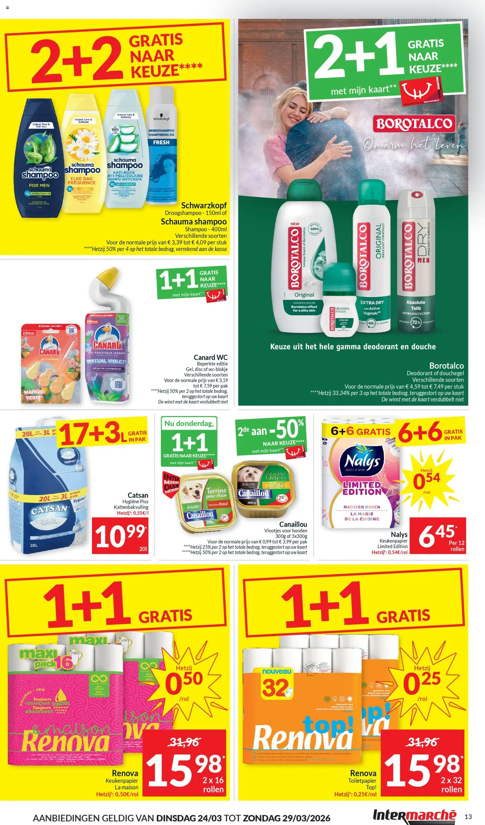 {H1} | Pagina: 13 | Producten: Wc, Toiletpapier, Kaart, Droogshampoo