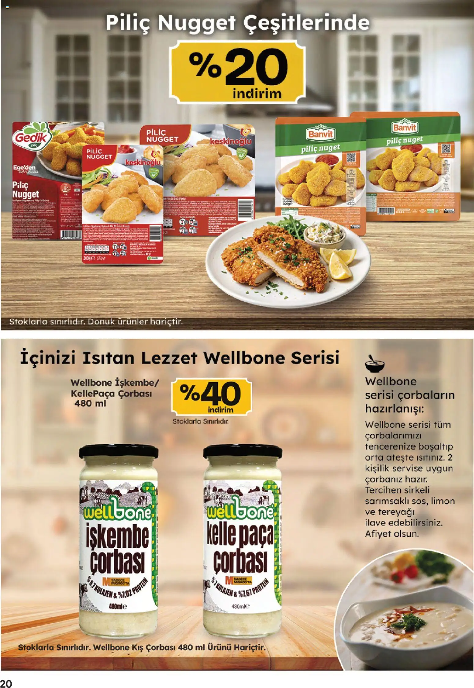 Migros Katalog - 5M Migroskop Dijital - 16.04.2026 tarihinden itibaren geçerlidir | Sayfa: 20 | Ürünler: Tereyağı, Limon, Piliç, Piliç nugget