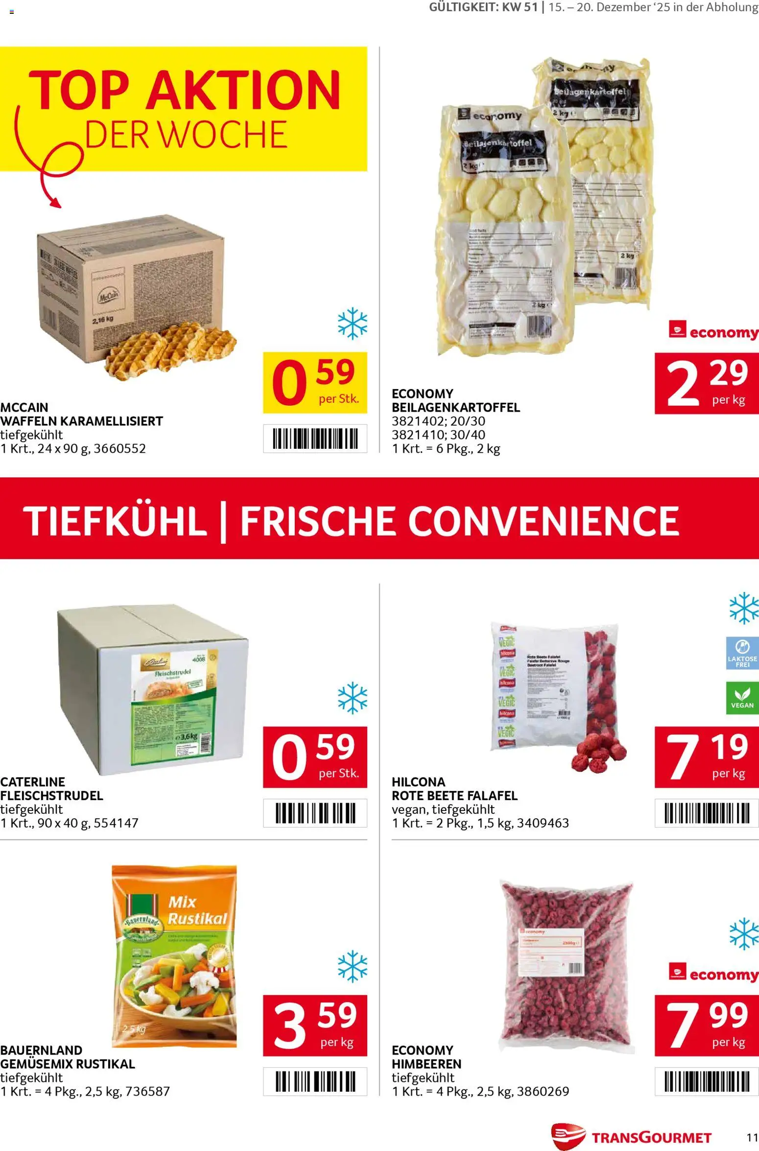 Transgourmet Flugblatt gültig ab 15.12.2025 | Seite: 11 | Produkte: Rote Beete, Rum, Rouge
