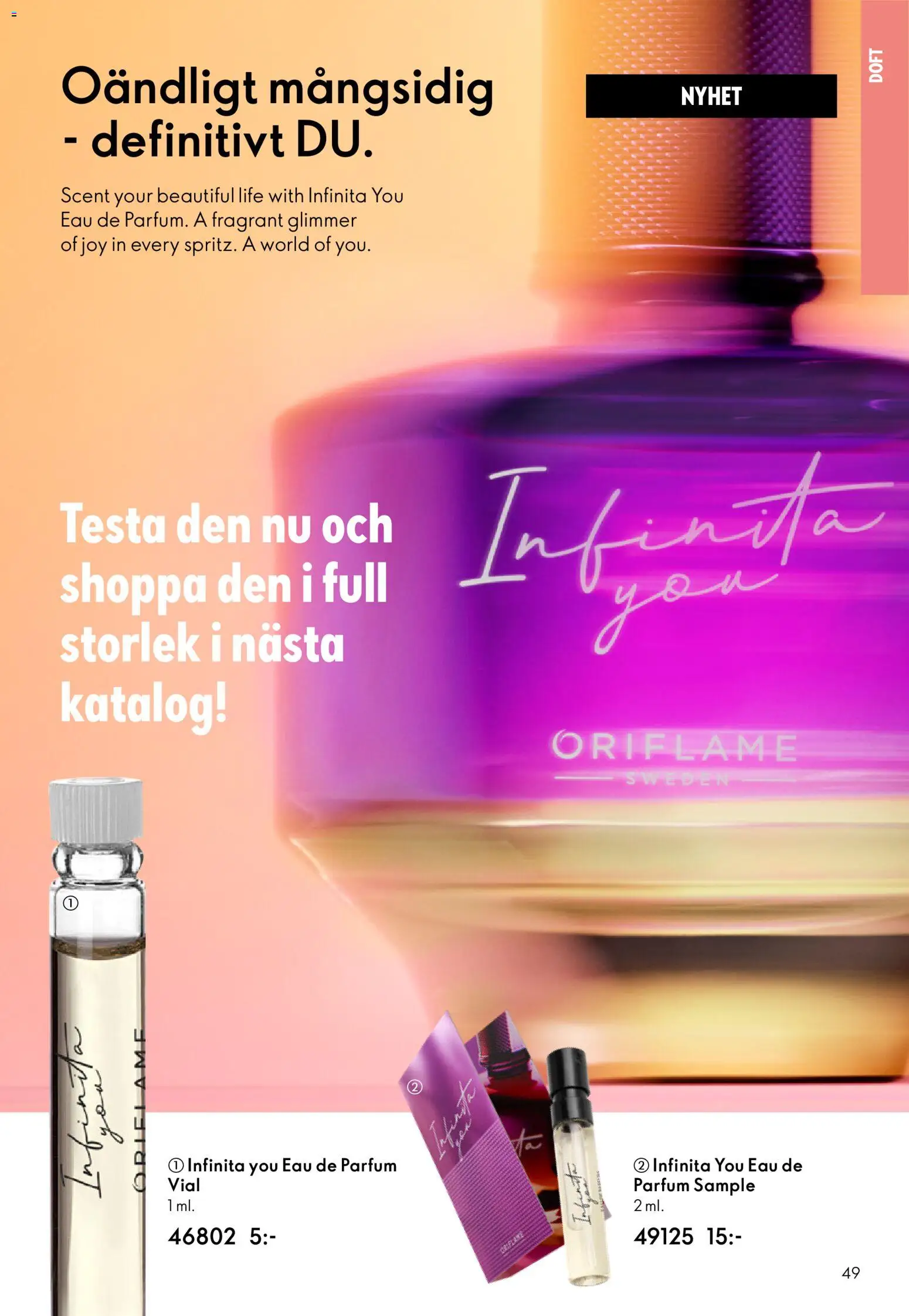 Oriflame reklamblad aktuell från 28.01.2026 | Sida: 49 | Produkter: Doft