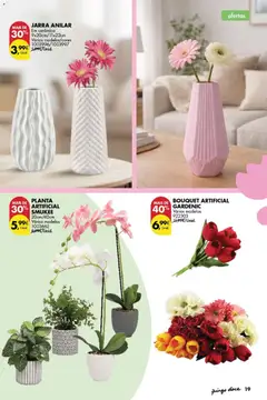 Pré-visualização JARRA ANILAR, Em cerâmica 9x20cm/11x22cm Vários modelos/cores 1003996/1003997 válido de 03.03.2026 | Página: 19 | Produtos: Jarra