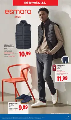 ESMARA MEN® Traperice, Komad. 'Slim fit' kroj. Visoki udio pamuka i elastansko vlakno (LYCRA®). Veličine: 48-56 - Pregled kataloga iz trgovine Lidl, vrijedi od 09.02.2026 | Stranica: 51