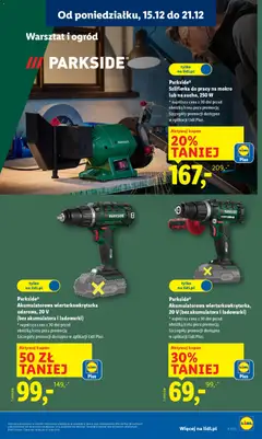 Pogląd oferty "Parkside® Szlifierka do pracy na mokro lub na sucho, 250 W, Szlifierka do pracy na mokro lub na sucho, 250 W" - ważna od 15.12.2025 | Strona: 23 | Produkty: Szlifierka