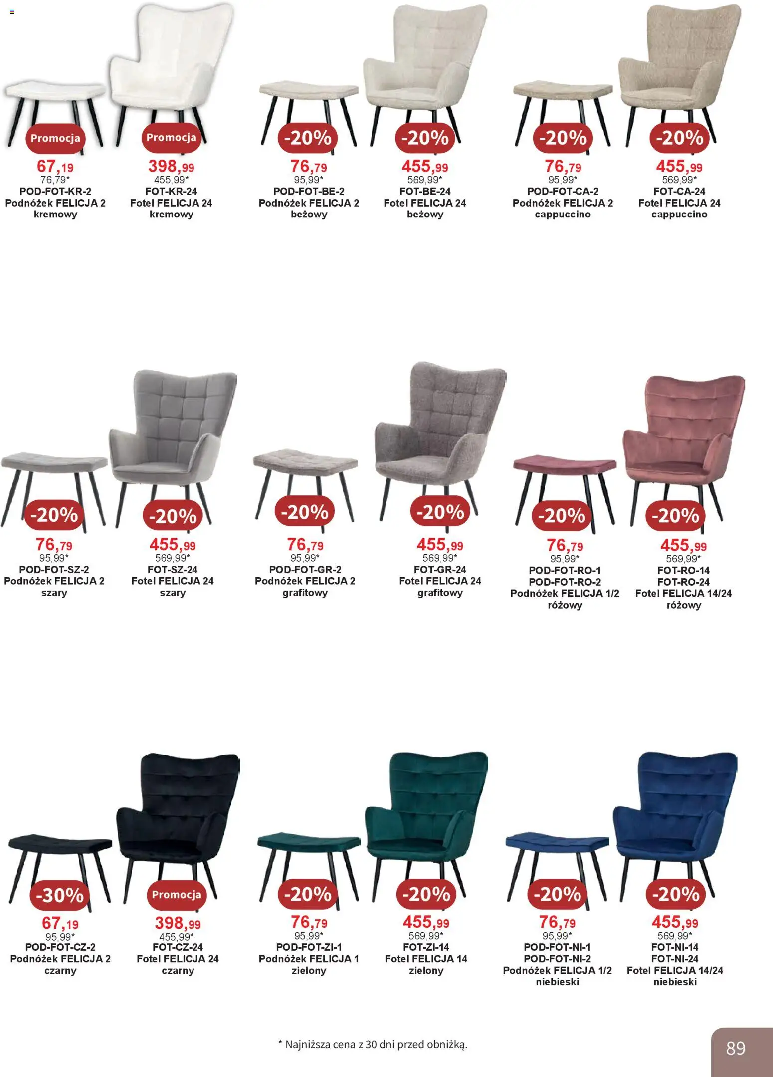 Bodzio Katalog od 01.01.2026 | Strona: 89 | Produkty: Cappuccino, Fotel