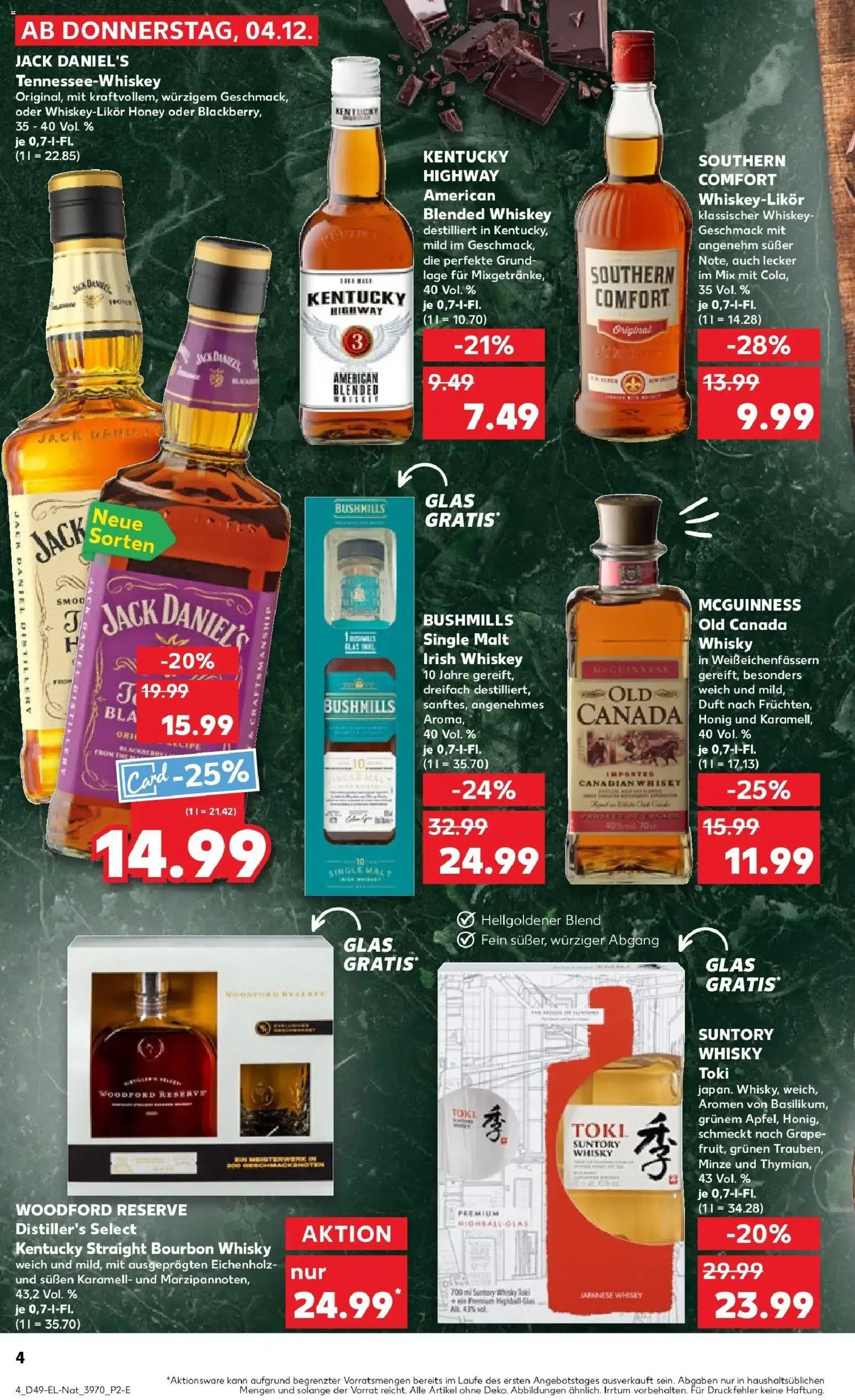 Kaufland prospekt Salzgitter	 – gültig ab 08.12.2025 | Seite: 70 | Produkte: Whisky, Jack Daniel's, Bourbon, Whiskey