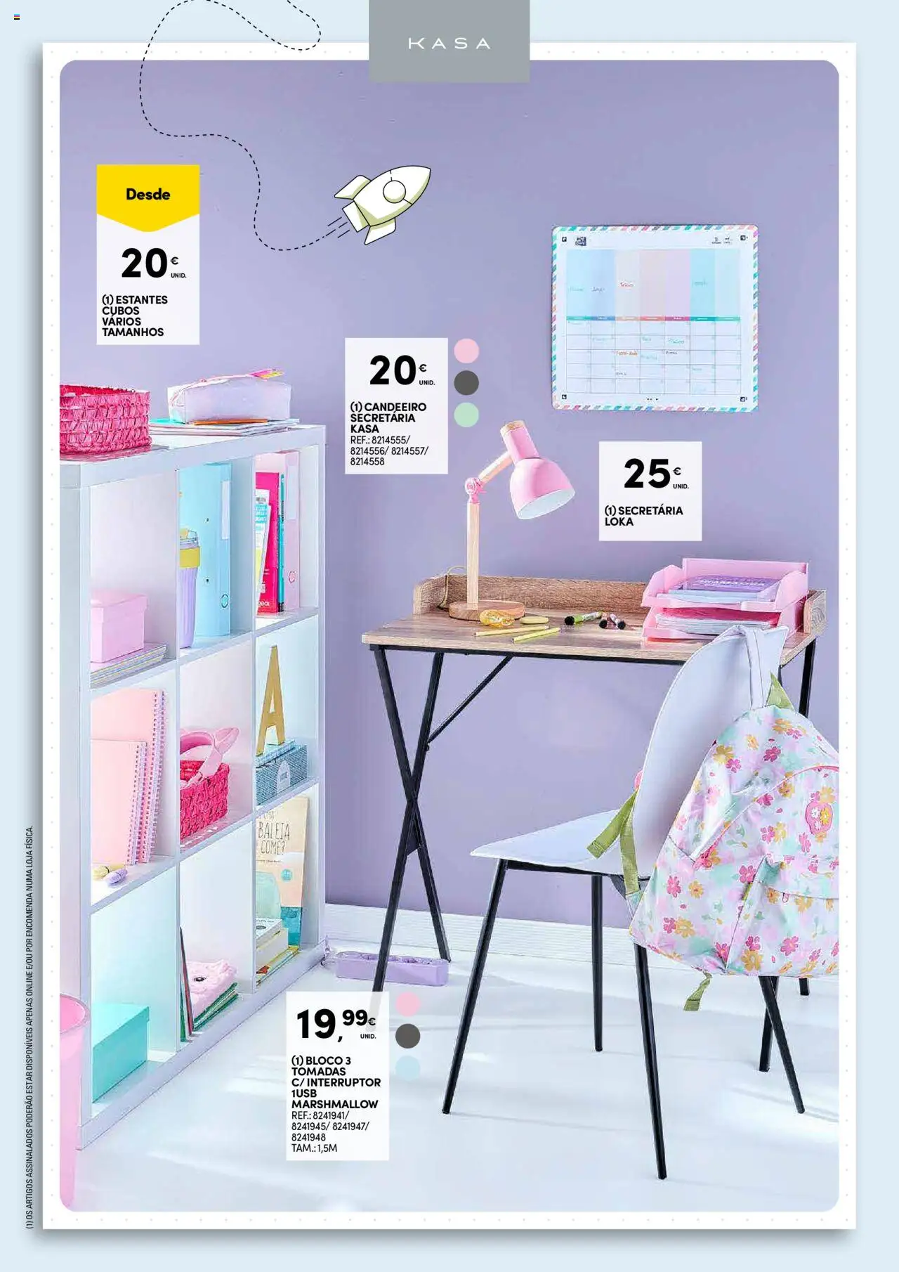 Continente - Regresso às Aulas: Regressamos com tudo │ válido de 12.08.2025 | Página: 40 | Produtos: Candeeiro, USB, Interruptor