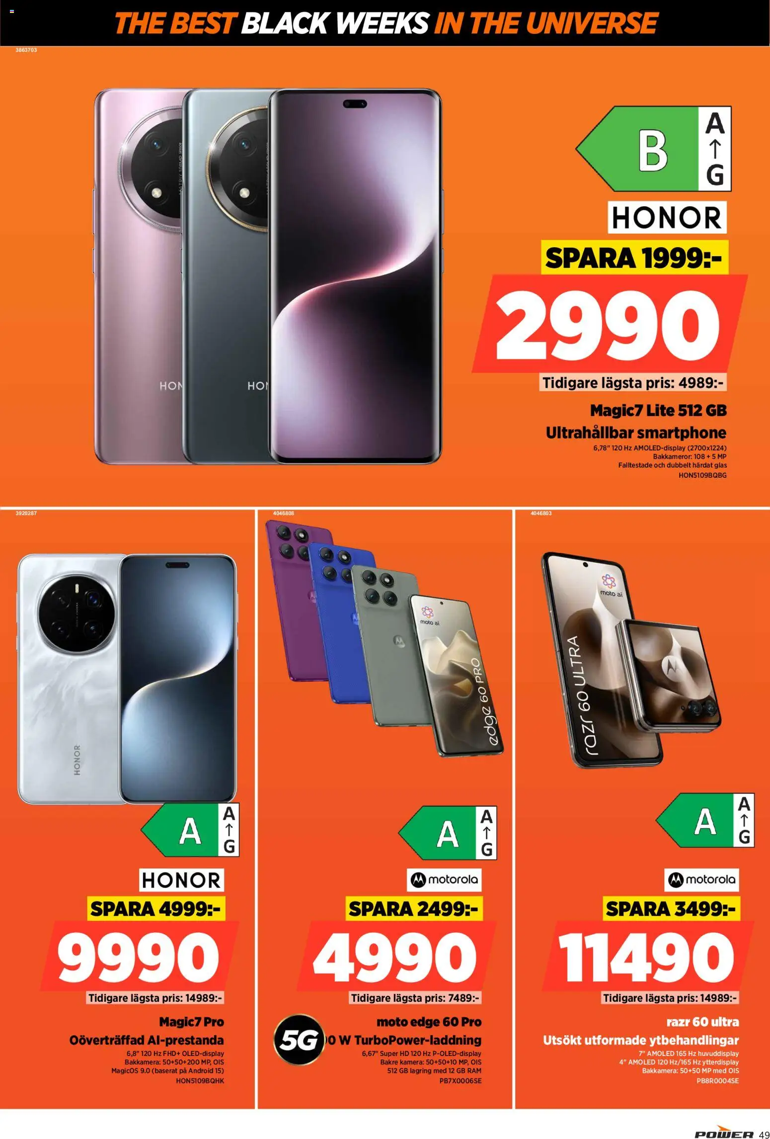 Power reklamblad aktuell från 24.11.2025 | Sida: 49 | Produkter: Smartphone, Kamera