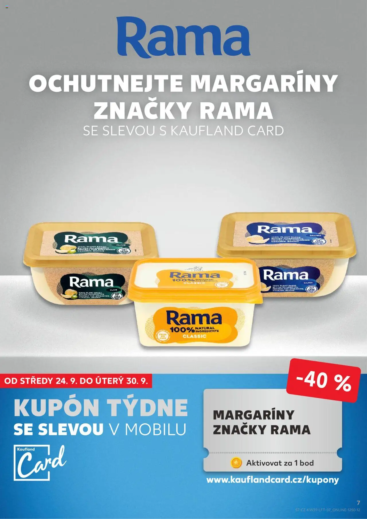 Kaufland leták od 24.09.2025 | Strana: 7 | Produkty: Rama