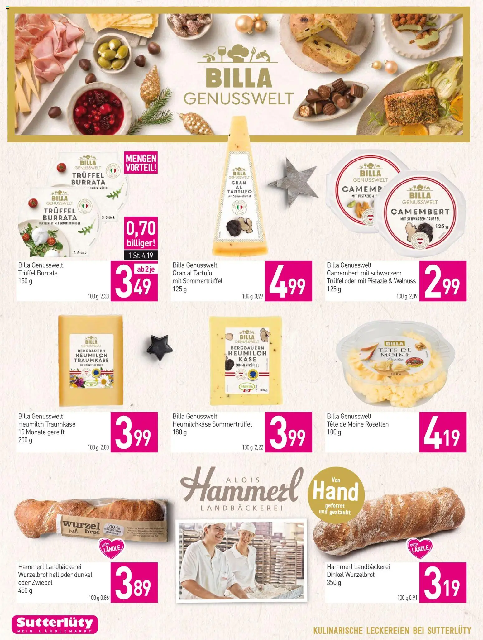 Sutterlüty Flugblatt gültig ab 18.12.2025 | Seite: 16 | Produkte: Rizsliszt, Käse