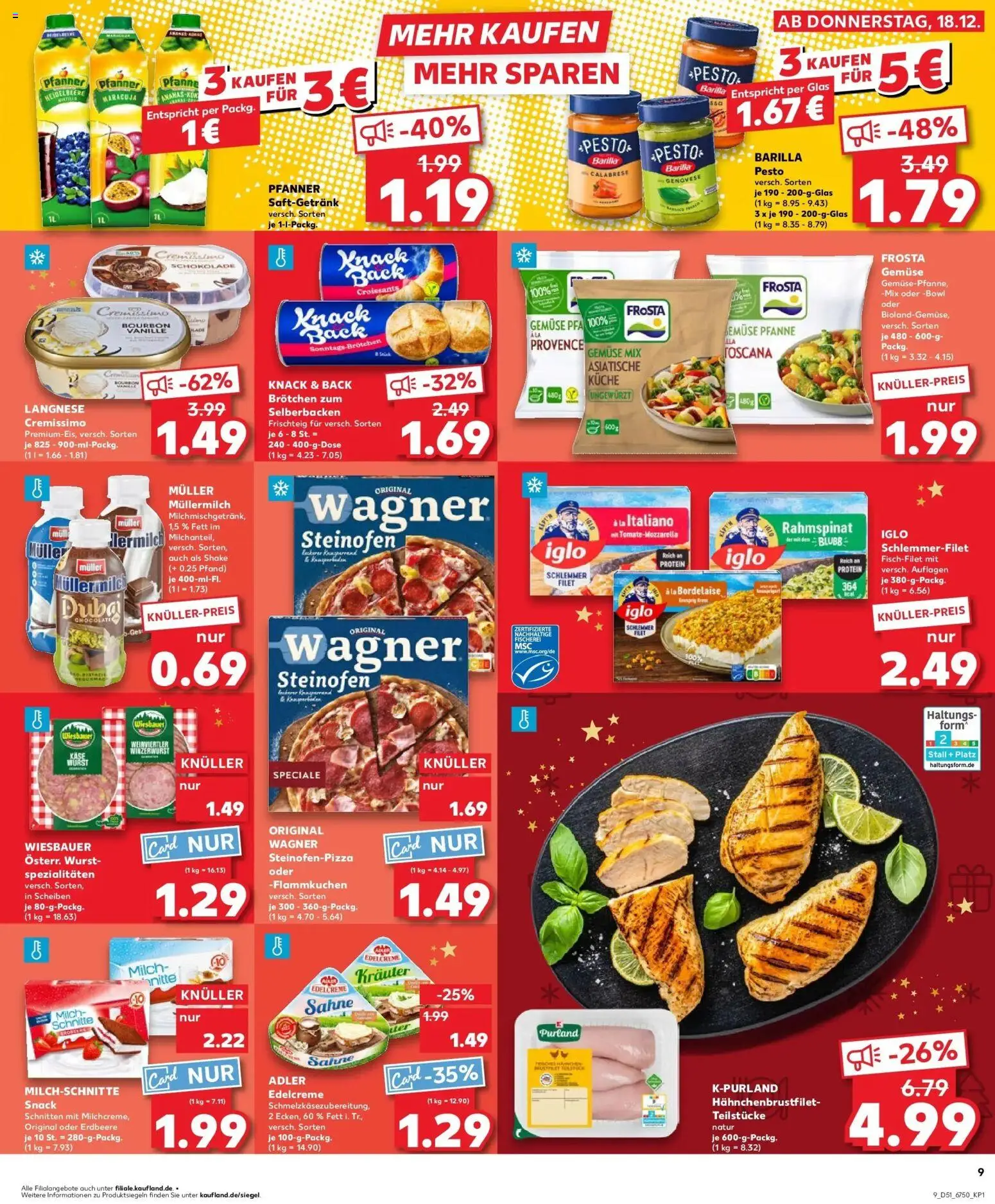 Kaufland prospekt Berlin	 – gültig ab 22.12.2025 | Seite: 9 | Produkte: Milch, Iglo, Küche, Ananas