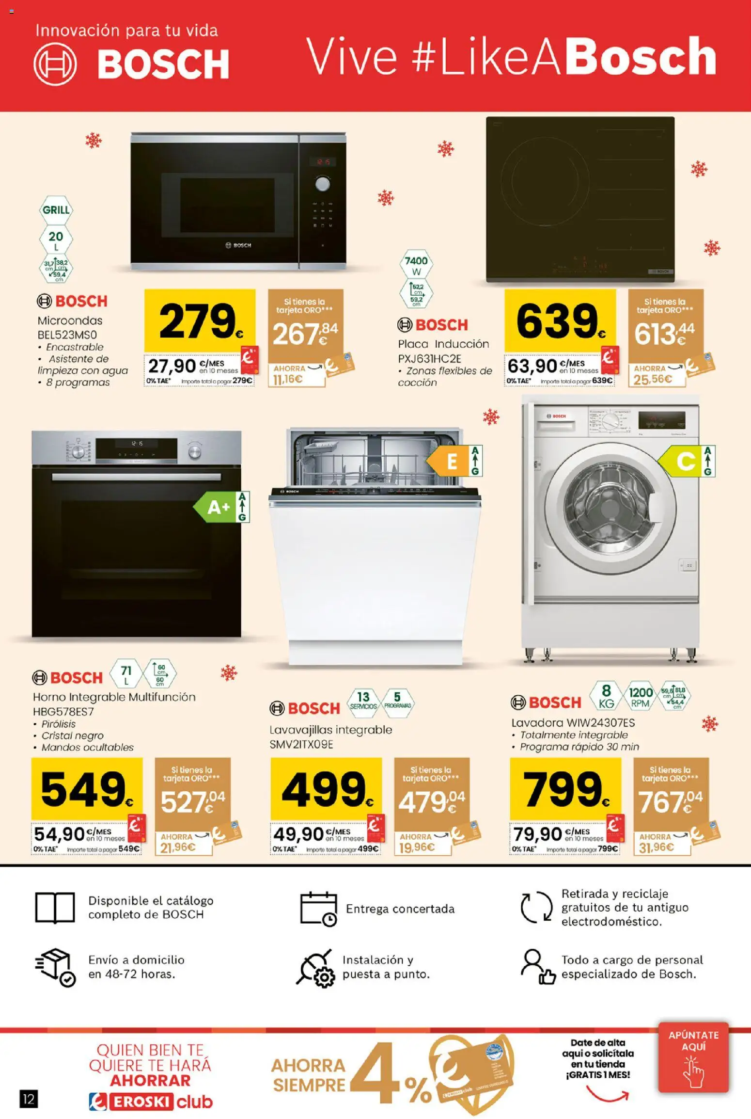 Eroski - Conekta │ válido desde el 18.12.2025 | Página: 12 | Productos: Té, Lavadora, Horno, Lavavajillas