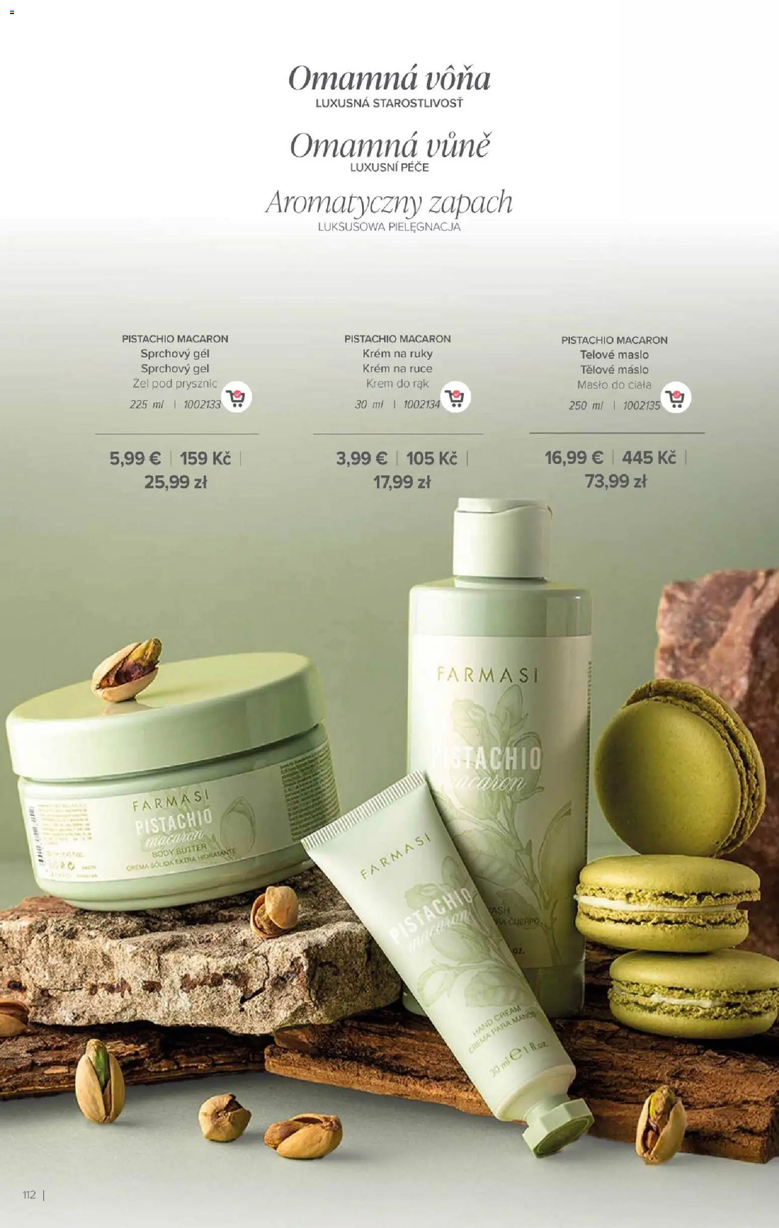 Nové Farmasi akcie – leták je platný od 01.01.2026 | Strana: 112 | Produkty: Maslo, Krém na ruky, Sprchový gél, Krém