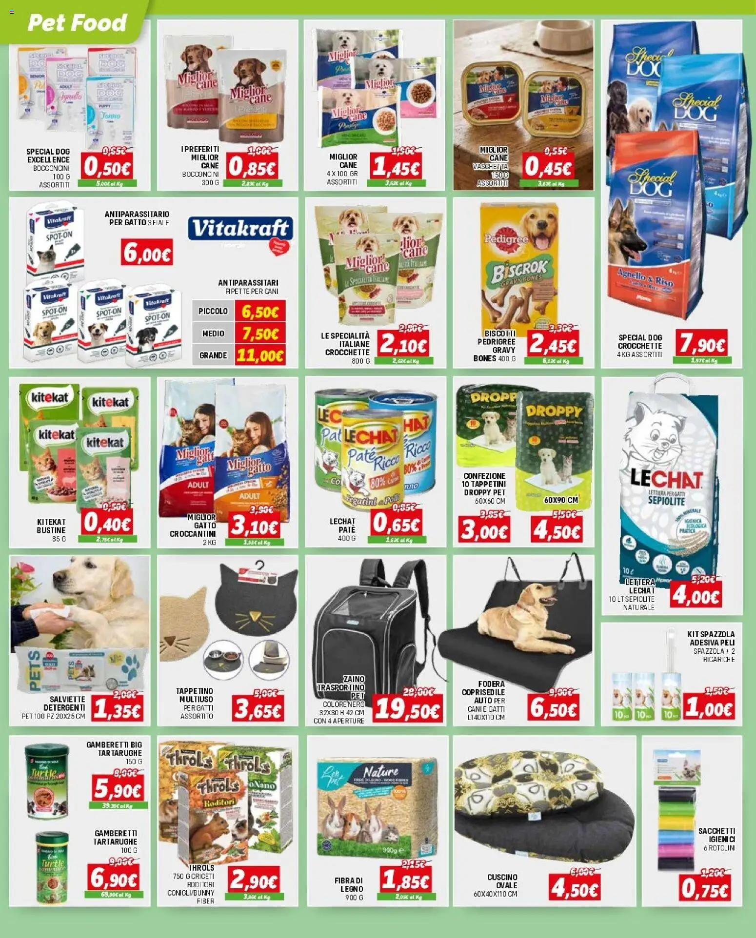 Volantino Orizzonte del 12.03.2026 | Pagina: 10 | Prodotti: Spazzola, Lettiera per gatti, Riso, Crocchette