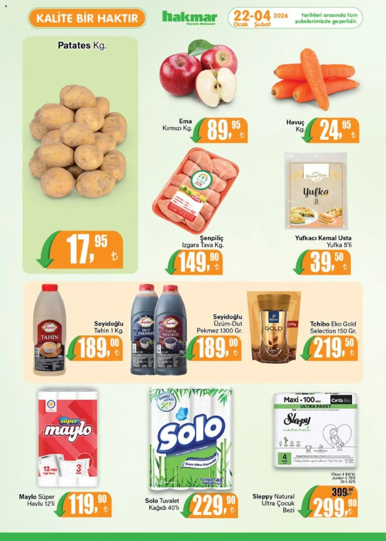 Hakmar Katalog - 22.01.2026 tarihinden itibaren geçerlidir | Sayfa: 8 | Ürünler: Tuvalet, Patates, Ocak, Izgara