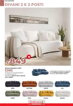 Anteprima del volantino Conforama Divani catalogo valido a partire dal 11.02.2026 | Pagina: 6 | Prodotti: Divano