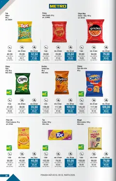 Metro katalog Kupi više, plati manje - pregled Metro kataloga - važi od 01.03.2026 | Strana: 14 | Proizvode: Čips, Kukuruz, Tortilja čips, Hot dog