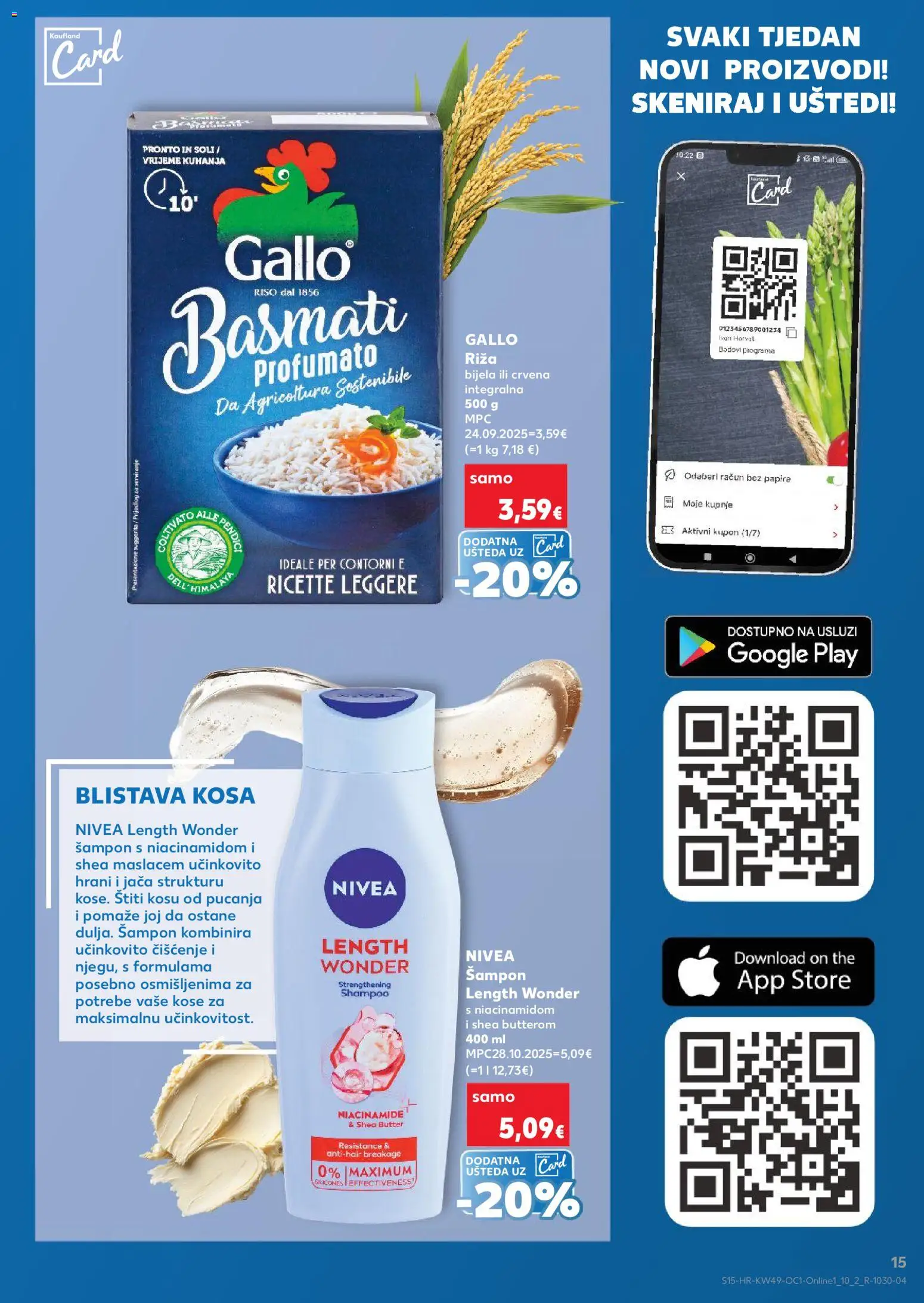 Kaufland katalog | vrijedi od 03.12.2025 | Stranica: 15 | Proizvodi: Šampon, Riža, Nivea