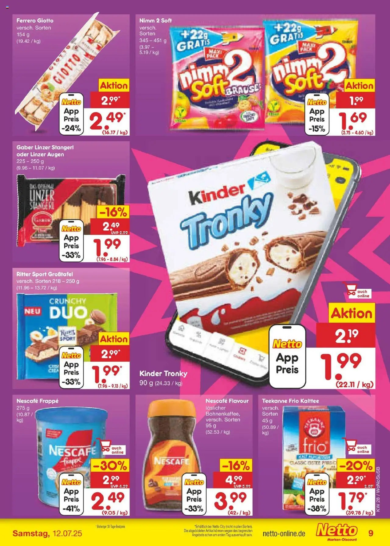Netto Marken-Discount prospekt Lahnau	 - gültig ab dem 07.07.2025 | Seite: 11 | Produkte: Nescafe, Ritter sport, Teekanne