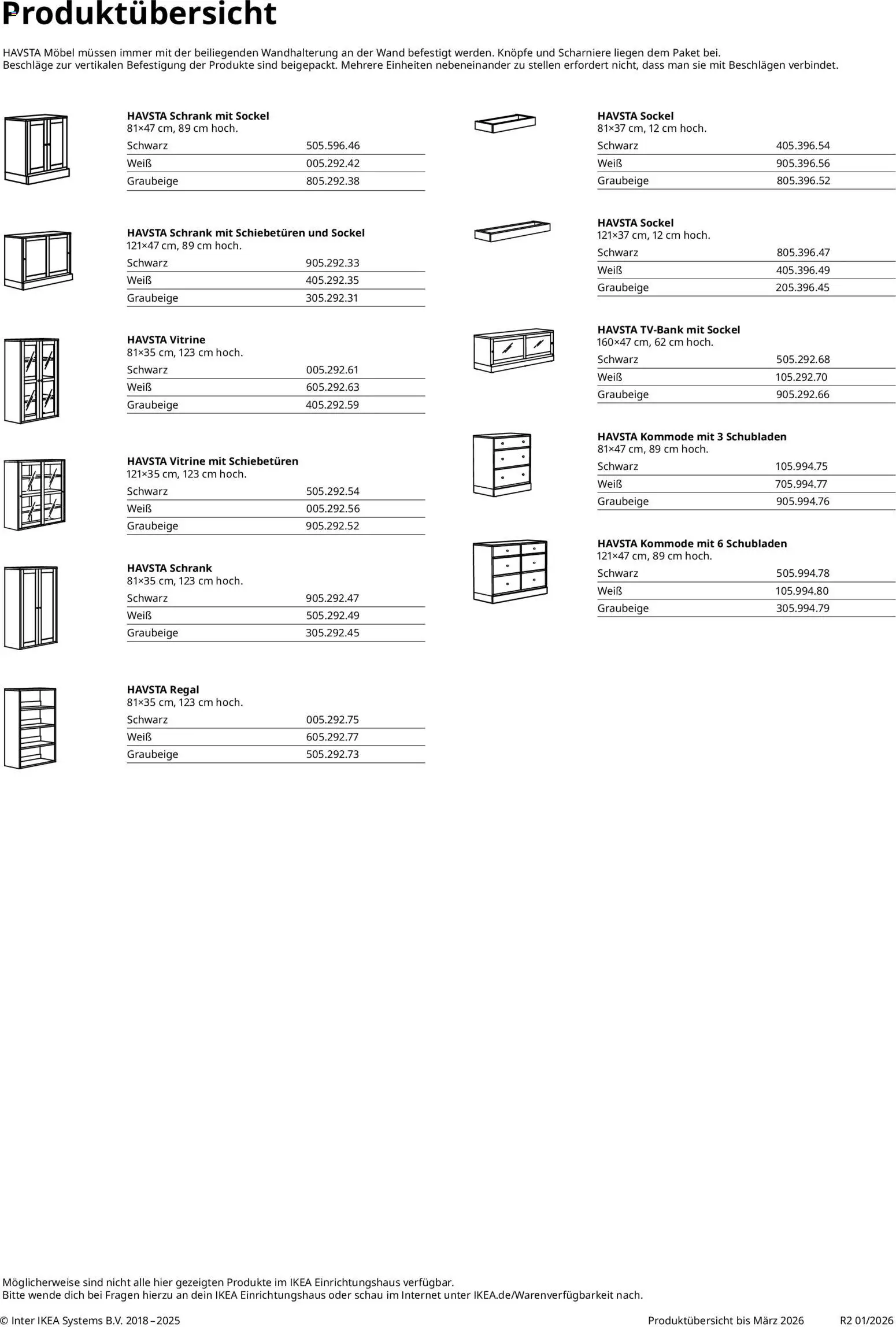 Ikea Aufbewahrungsserie – gültig ab 02.01.2026 | Seite: 4 | Produkte: Vitrine, Kommode, Regal, Schrank