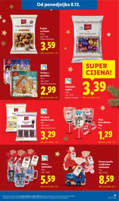 Katalog Lidl - Pregled kataloga iz trgovine Lidl, vrijedi od 08.12.2025 | Stranica: 27 | Proizvodi: Praline, Jaja, Čokolada, Liker