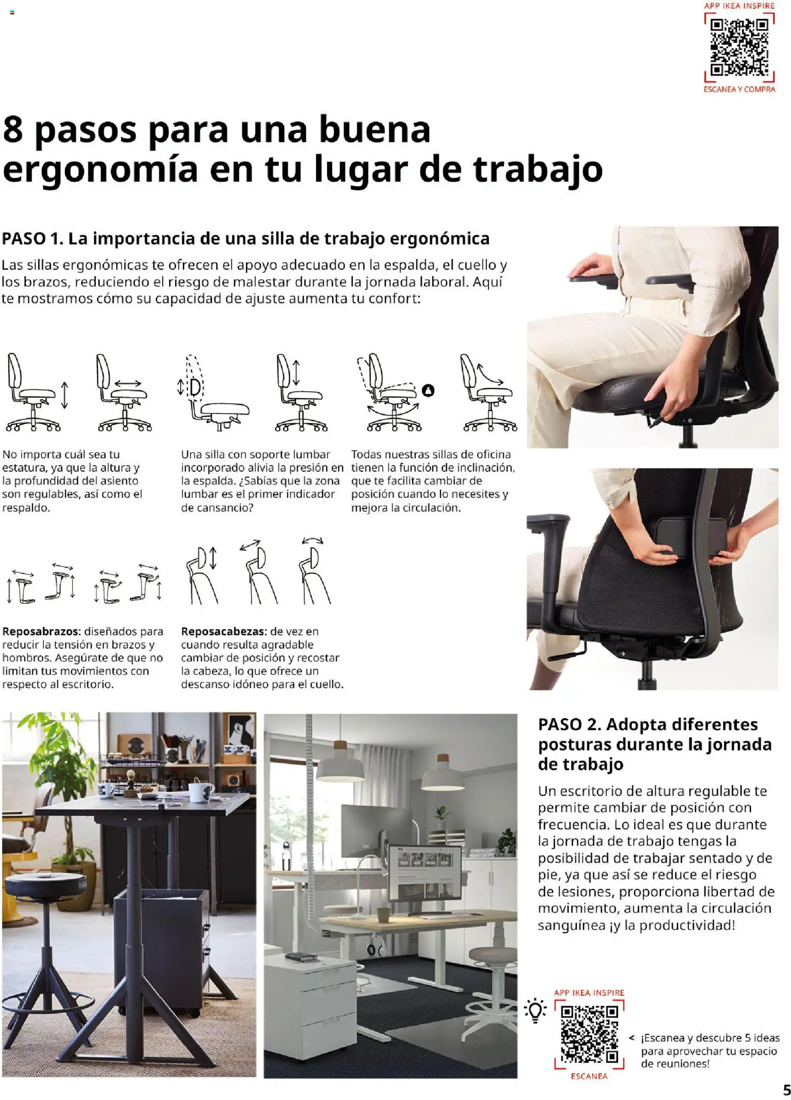 Catálogo IKEA Oficina profesional │ válido desde el 02.12.2025 | Página: 5 | Productos: Té, Silla