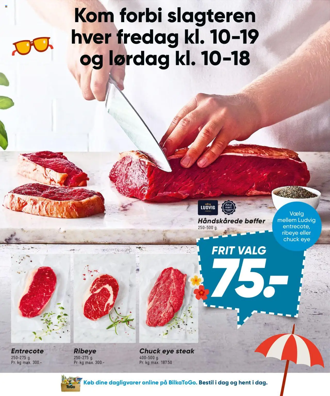 Bilka Tilbudsavis gyldig fra 08.08.2025 | Side: 21 | Produkter: Bøffer, Entrecote