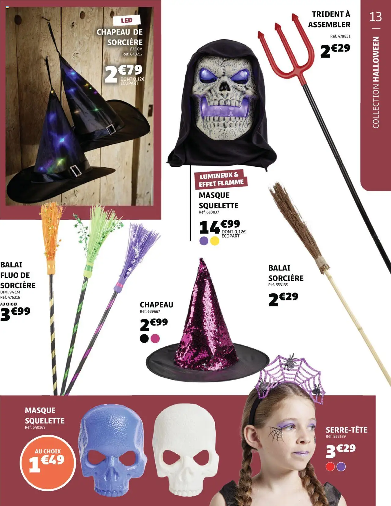 {H1} | Page: 13 | Produits: Masque, Balai, Chapeau