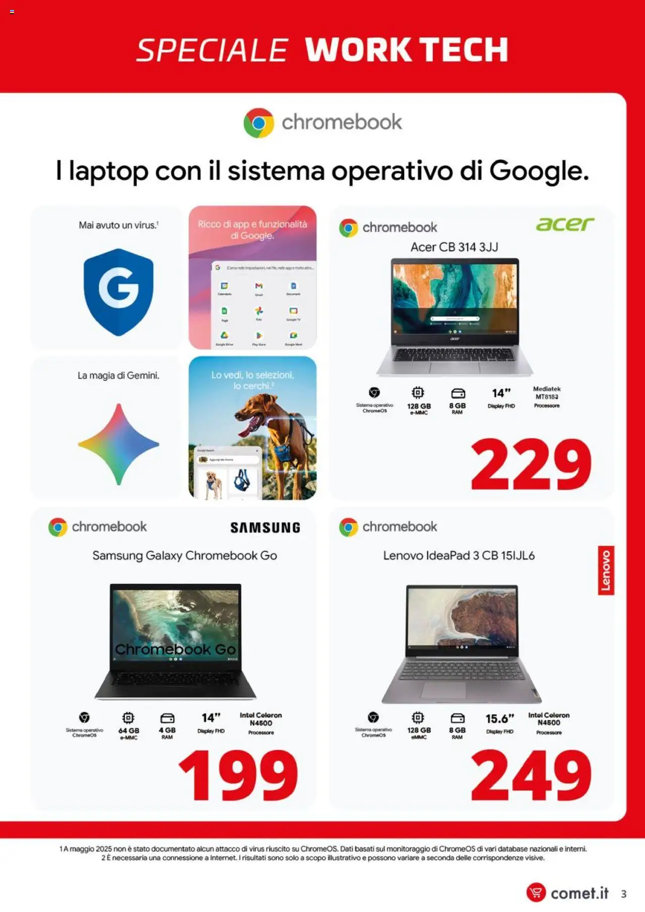 Volantino Comet del 25.08.2025 | Pagina: 3 | Prodotti: Samsung Galaxy, Laptop, Samsung