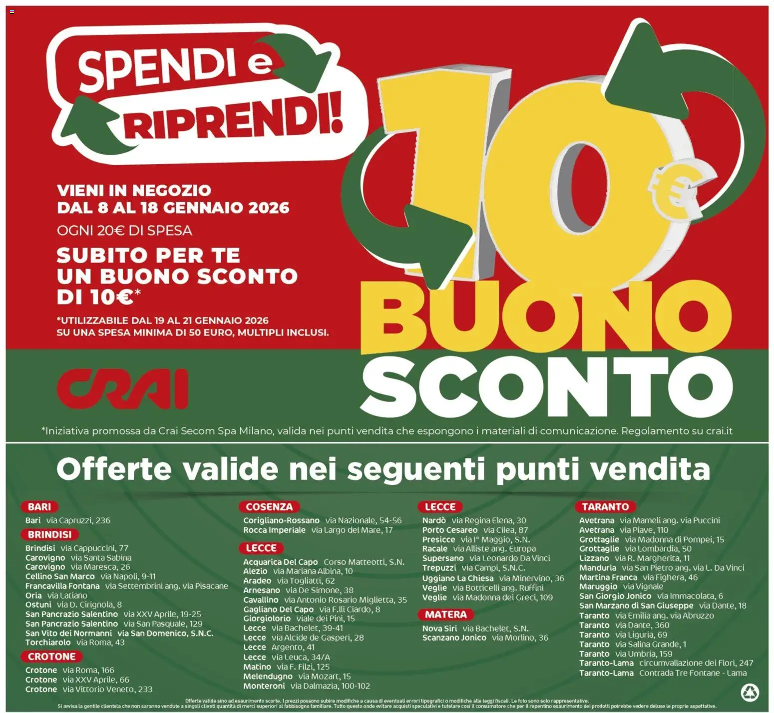 Volantino CRAI del 08.01.2026 | Pagina: 15 | Prodotti: Paté, Pollo, Manzo, Tacchino