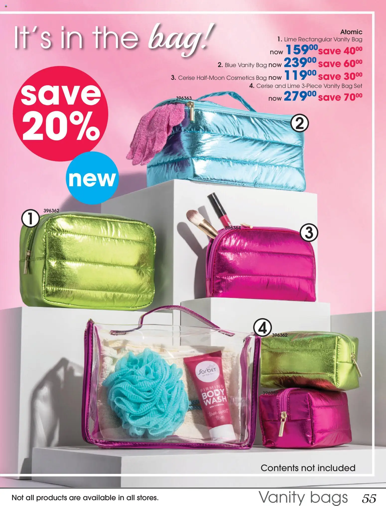 New Clicks catalogue – valid from 28.10.2025 | Page: 55 | Products: Bag, Lime