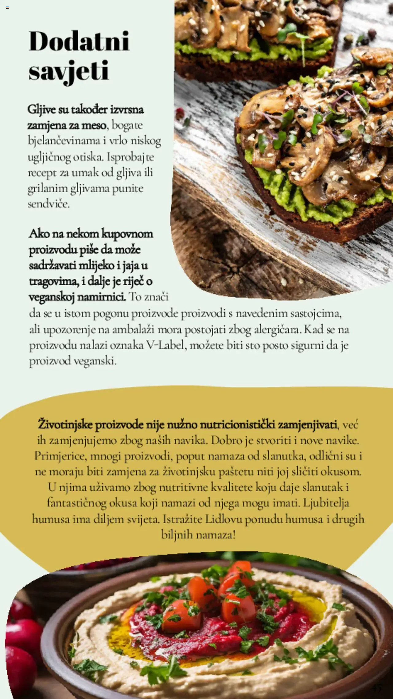 Lidl katalog | vrijedi od 11.03.2025 | Stranica: 45 | Proizvodi: Mlijeko, Jaja, Umak, Slanutak
