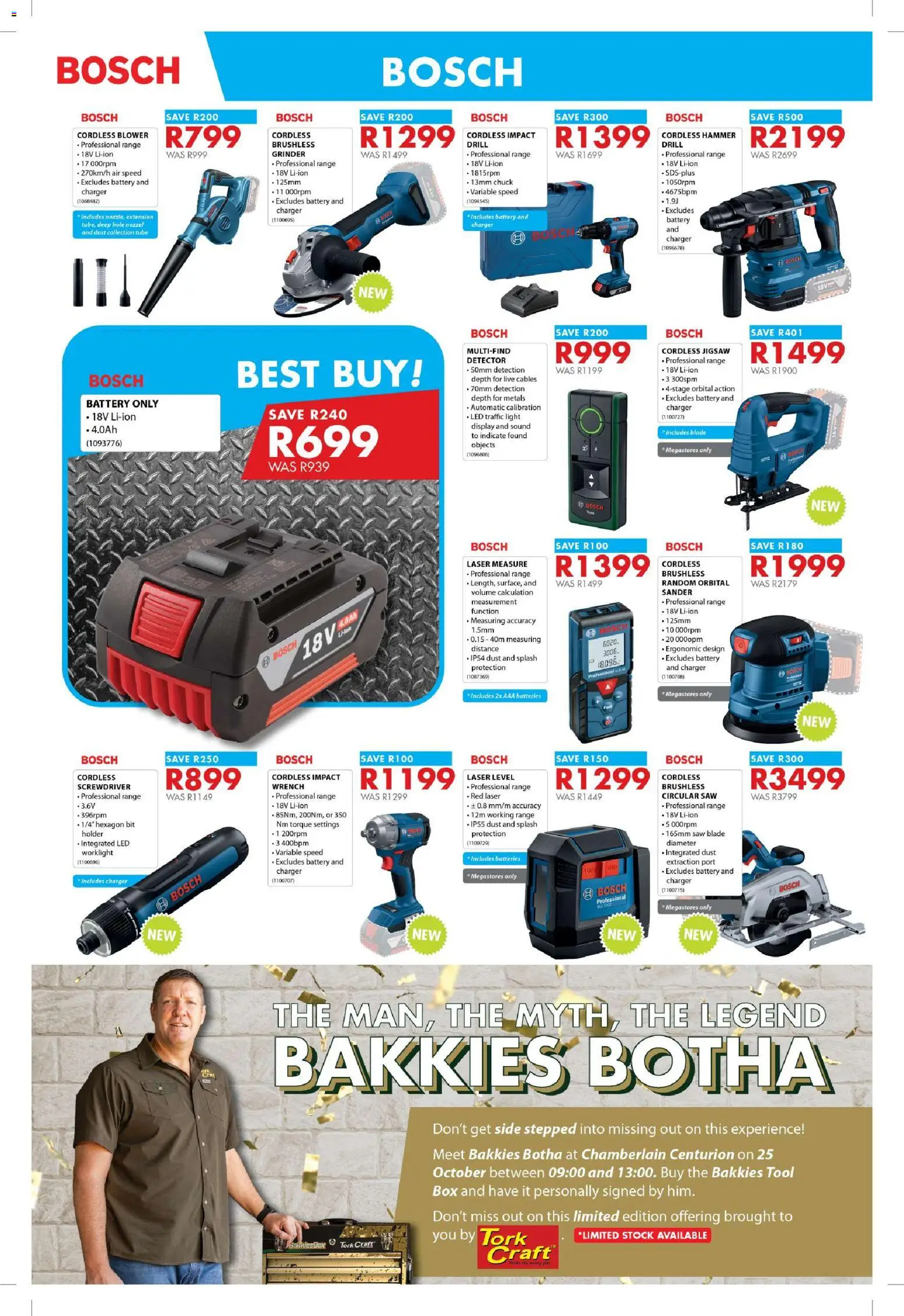 New Chamberlain catalogue – valid from 23.10.2025 | Page: 10 | Products: Battery, Charger, Jigsaw, Stock