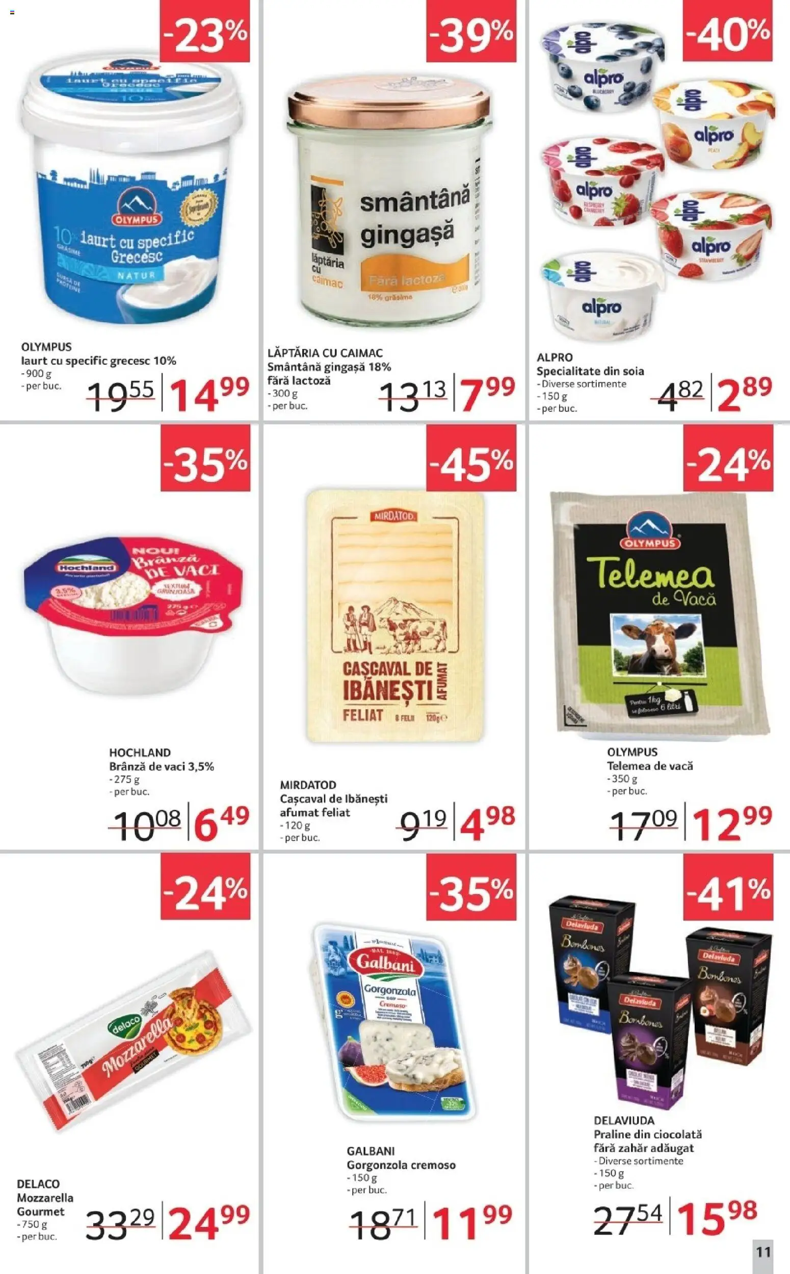 Noul catalog Selgros – valabil de la 28.11.2025 | Pagină: 11 | Produse: Light Kedi Konservesi, Masaüstü kılıfı, Cașcaval, Gorgonzola
