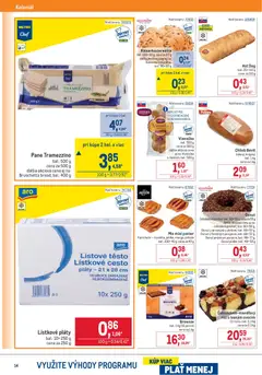 Metro leták platný od 25.02.2026 | Strana: 14 | Produkty: Chlieb, Donut, Vianočka, Lístkové cesto