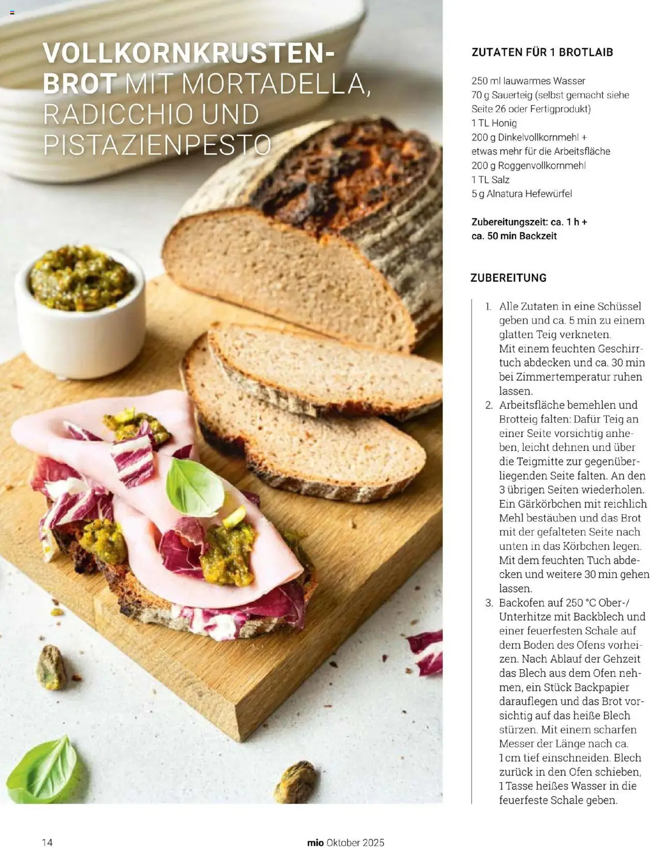 Globus Mio Magazin – gültig ab 01.10.2025 | Seite: 14 | Produkte: Ofen, Mehl, Wasser, Brot