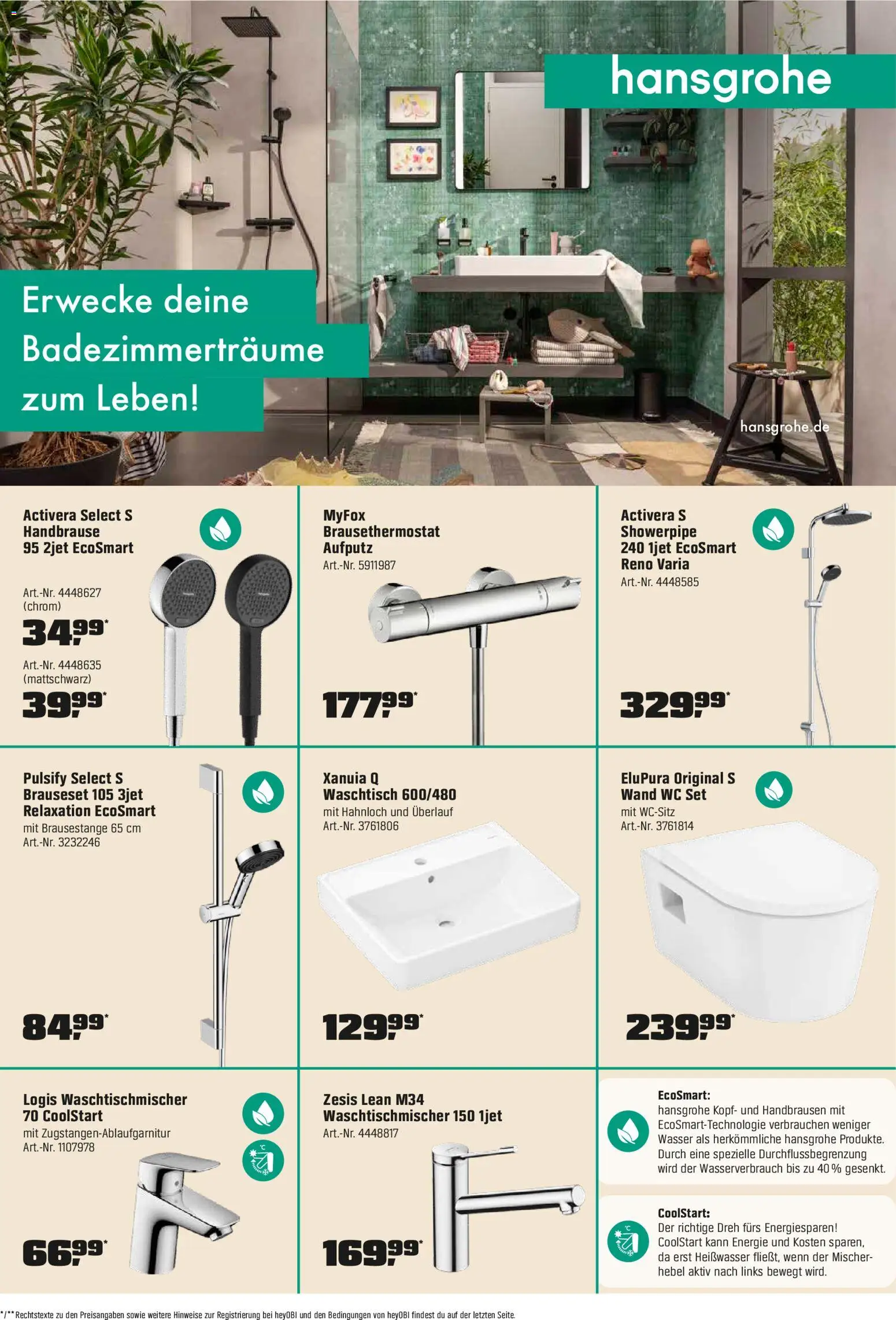 OBI Flugblatt gültig ab 27.12.2025 | Seite: 6 | Produkte: Wasser