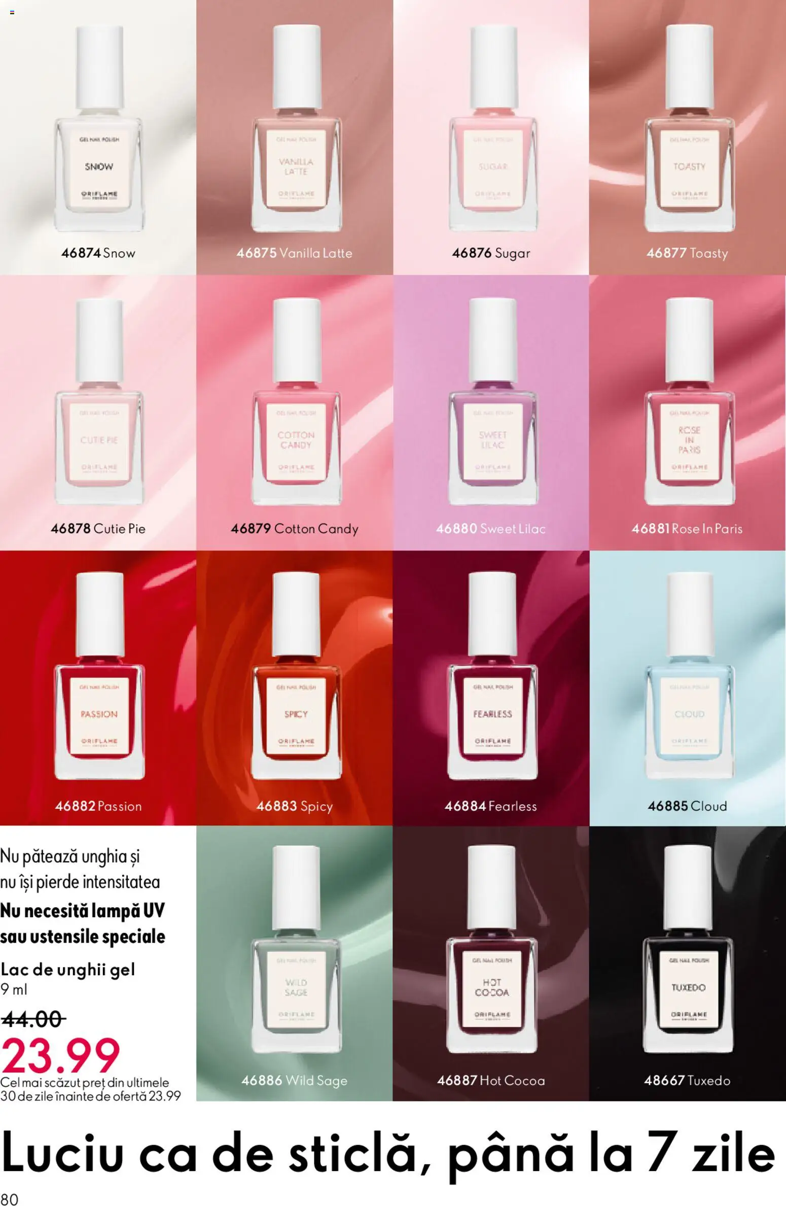 Noul catalog Oriflame – valabil de la 27.05.2026 | Pagină: 80 | Produse: Cutie, Lampă, Lac de unghii