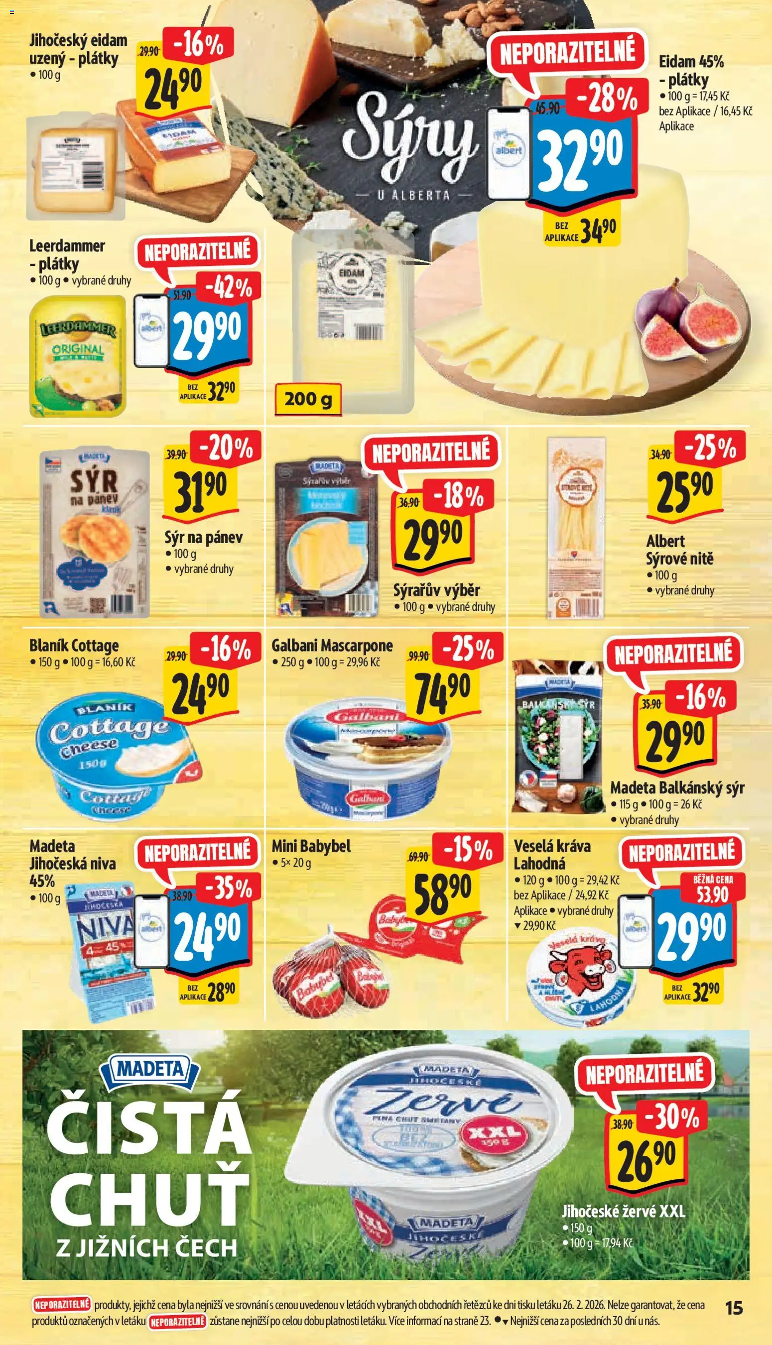 Albert leták - Supermarket od 04.03.2026 | Strana: 25 | Produkty: Balkánský sýr, Žervé, Niva, Cottage