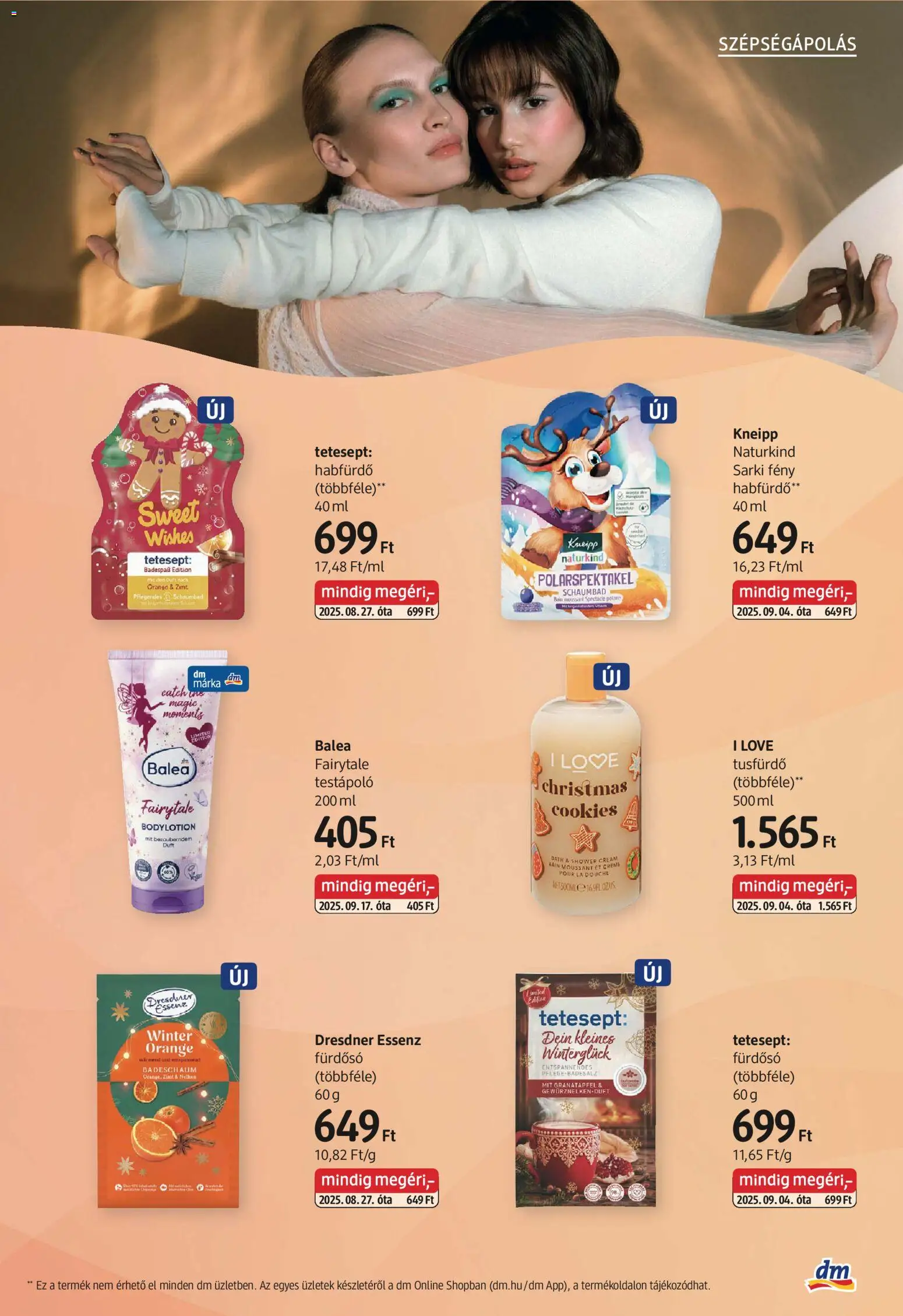 DM Drogerie Markt akciós ujság - amely érvényes a következő dátumtól: 30.10.2025 | Oldal: 37 | Termékek: Body, Habfürdő, Fürdősó, Testápoló