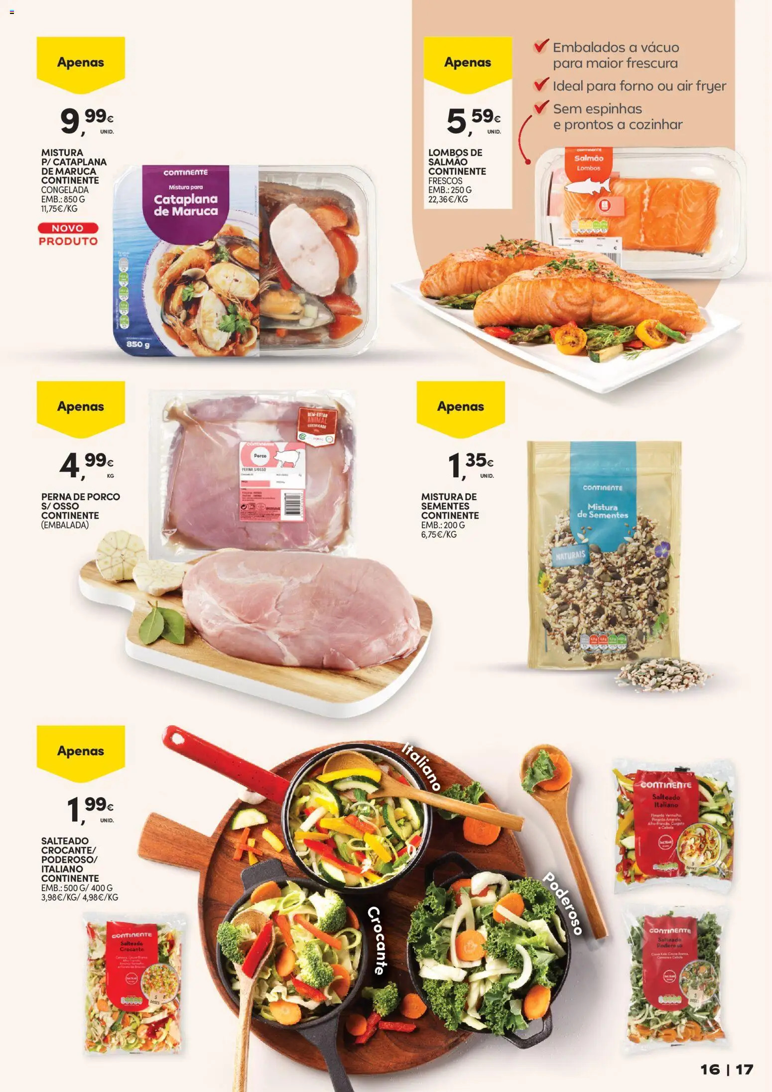 Continente - Marcas  │ válido de 07.04.2026 | Página: 17 | Produtos: Forno, Air fryer, Curgete, Salmão