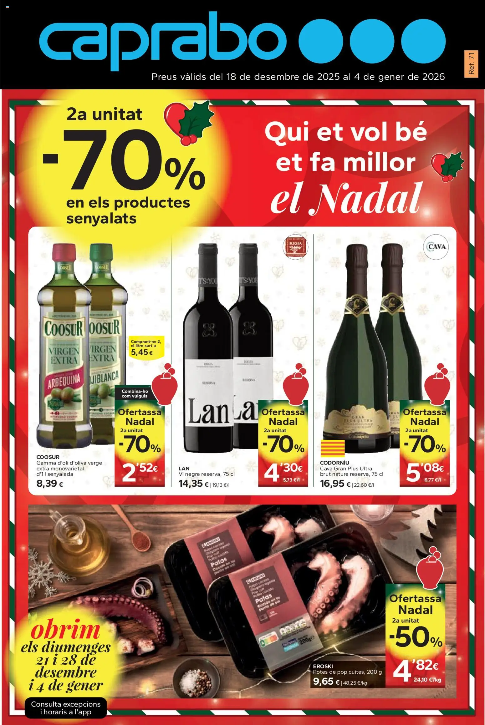 Caprabo folleto │ válido desde el 18.12.2025 | Página: 1