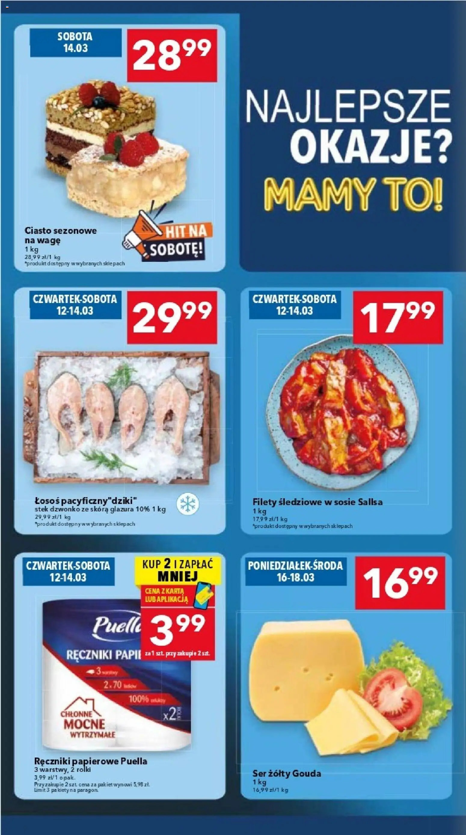 Lewiatan gazetka - Warszawa od 12.03.2026 | Strona: 2 | Produkty: Karta, Rolki, Ręczniki papierowe, Łosoś