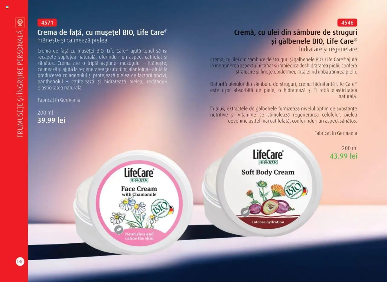 Life Care catalog - Aprilie/Octombrie – valabil de la 01.04.2025 | Pagină: 142 | Produse: Struguri, Body, Arapsaçı, Cremă