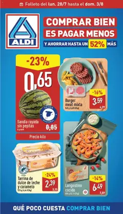 Vista previa Aldi folleto Península válido desde el 28.07.2025